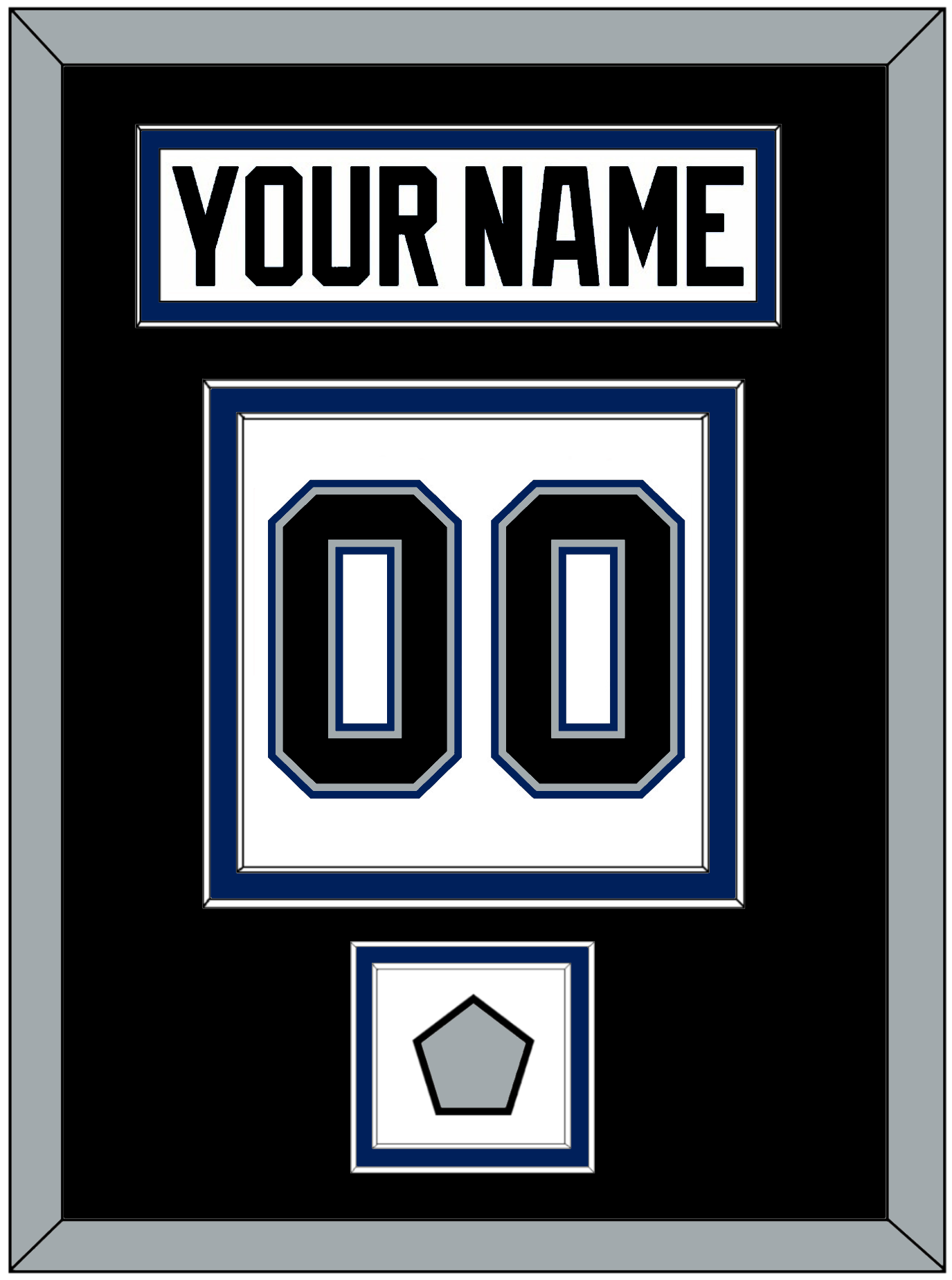 Tampa Bay Nameplate & Number (Back) With 2004 Stanley Cup Finals Patch - Home White (2001-2007) - Signature Tier 3