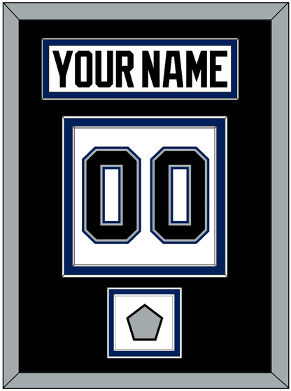 Tampa Bay Nameplate & Number (Back) With 2004 Stanley Cup Finals Patch - Home White (2001-2007) - Signature Tier 3