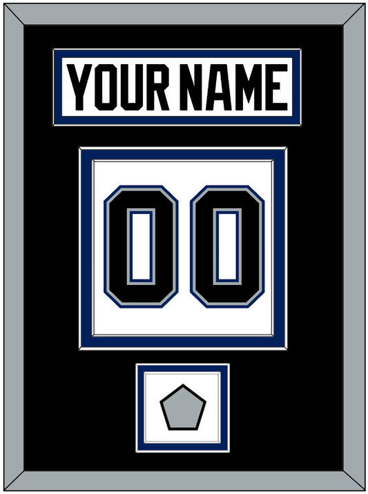 Tampa Bay Nameplate & Number (Back) With 2004 Stanley Cup Finals Patch - Home White (2001-2007) - Signature Tier 3