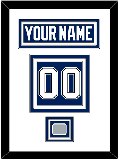 Tampa Bay Nameplate & Number (Back) With 2020 Or 2021 Stanley Cup Finals Patch - Home Blue - Premier Tier 1