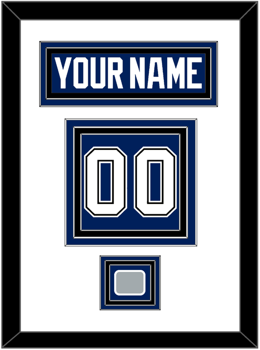Tampa Bay Nameplate & Number (Back) With 2020 Or 2021 Stanley Cup Finals Patch - Home Blue - Premier Tier 2