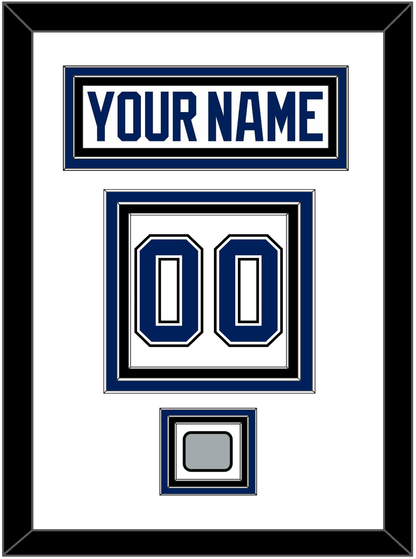 Tampa Bay Nameplate & Number (Back) With 2020 Or 2021 Stanley Cup Finals Patch - Road White - Premier Tier 1