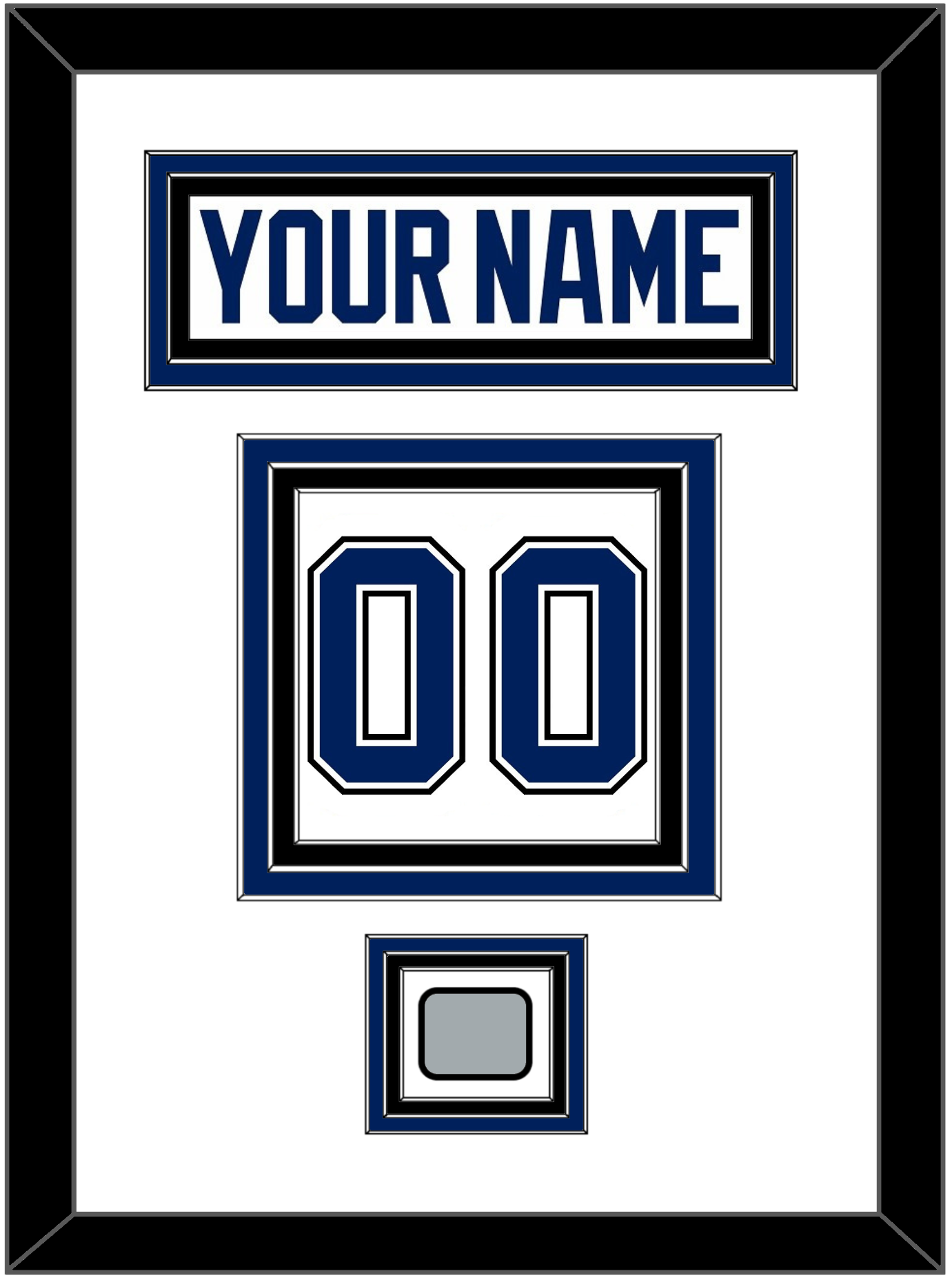 Tampa Bay Nameplate & Number (Back) With 2020 Or 2021 Stanley Cup Champions Patch - Road White - Premier Tier 1
