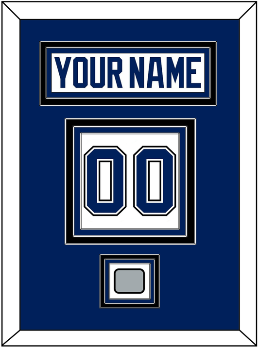 Tampa Bay Nameplate & Number (Back) With 2020 Or 2021 Stanley Cup Finals Patch - Road White - Premier Tier 2