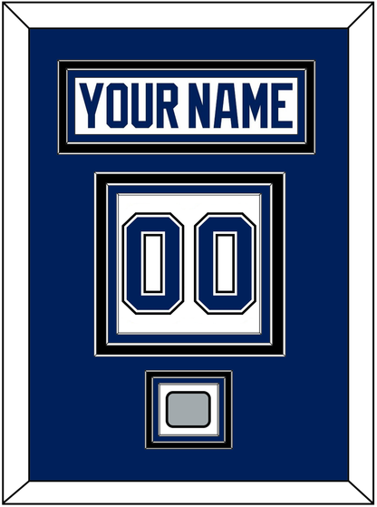 Tampa Bay Nameplate & Number (Back) With 2020 Or 2021 Stanley Cup Champions Patch - Road White - Premier Tier 2