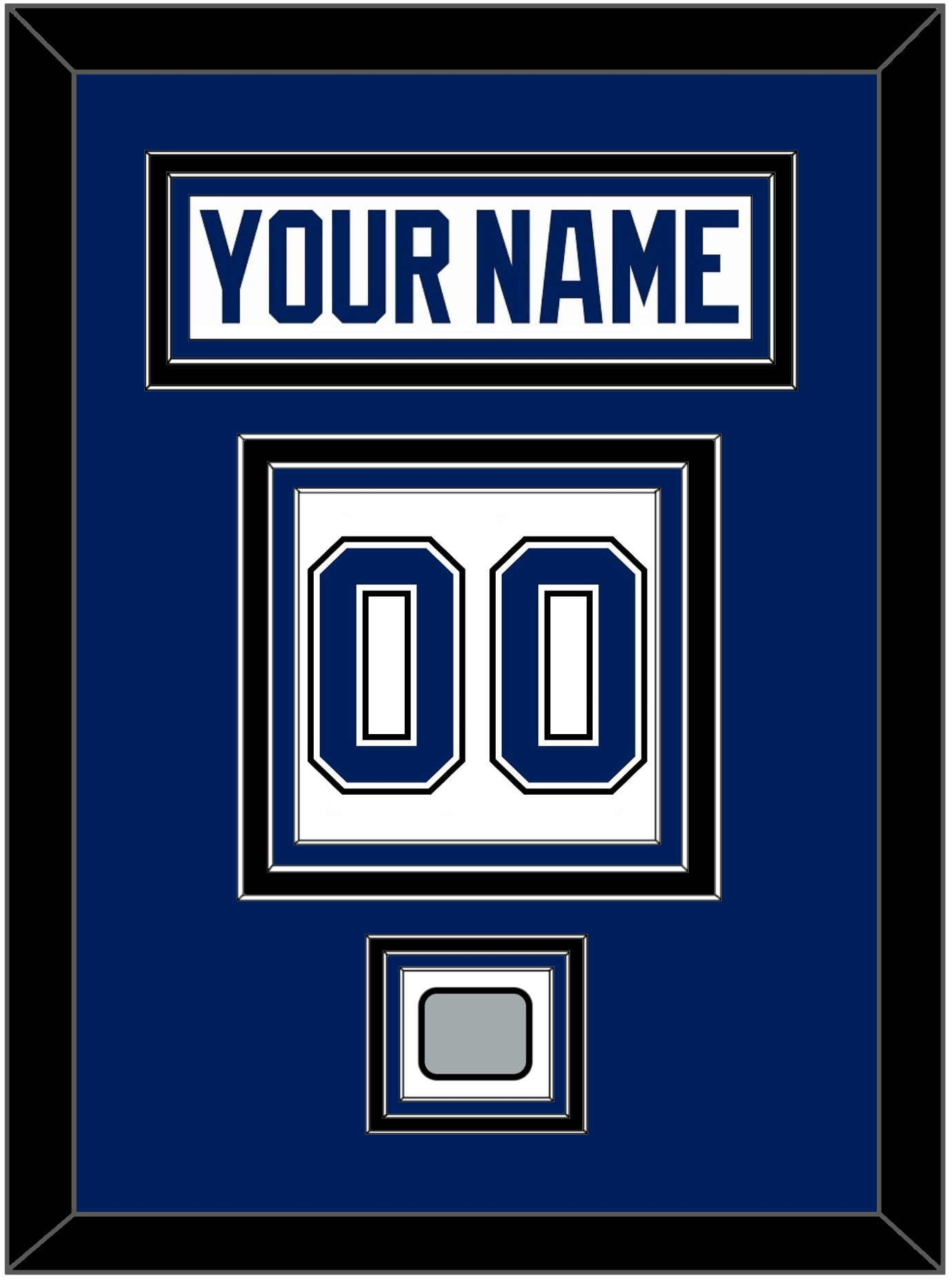 Tampa Bay Nameplate & Number (Back) With 2020 Or 2021 Stanley Cup Finals Patch - Road White - Premier Tier 2