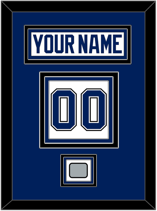 Tampa Bay Nameplate & Number (Back) With 2020 Or 2021 Stanley Cup Finals Patch - Road White - Premier Tier 2