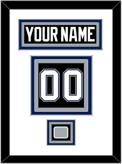 Tampa Bay Nameplate & Number (Back) With 2004 Stanley Cup Finals Patch - Road Black (2001-2007) - Premier Tier 1