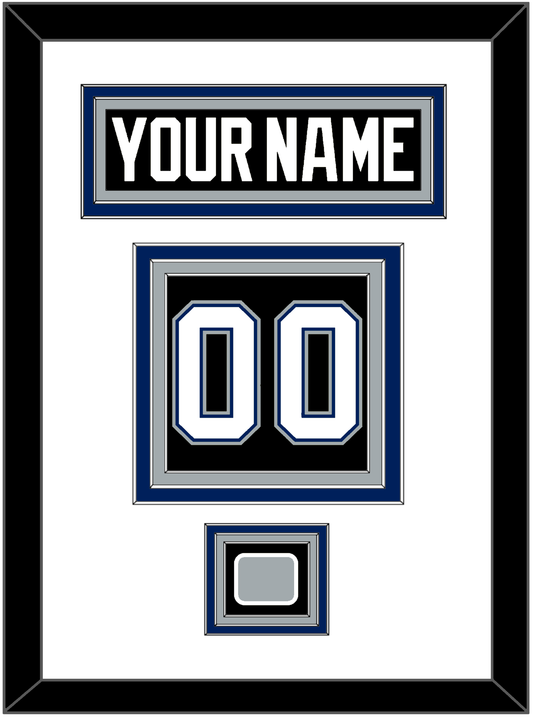 Tampa Bay Nameplate & Number (Back) With 2004 Stanley Cup Finals Patch - Road Black (2001-2007) - Premier Tier 1