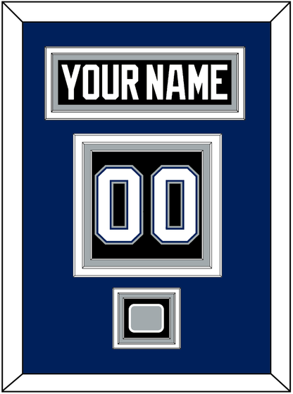Tampa Bay Nameplate & Number (Back) With 2004 Stanley Cup Finals Patch - Road Black (2001-2007) - Premier Tier 2