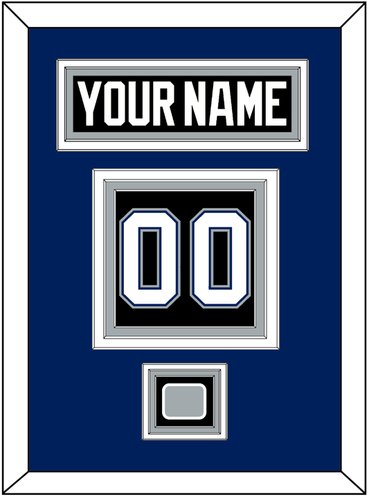 Tampa Bay Nameplate & Number (Back) With 2004 Stanley Cup Finals Patch - Road Black (2001-2007) - Premier Tier 2