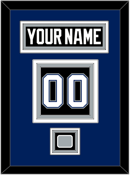 Tampa Bay Nameplate & Number (Back) With 2004 Stanley Cup Finals Patch - Road Black (2001-2007) - Premier Tier 2