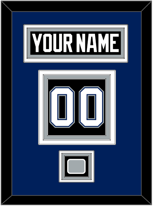 Tampa Bay Nameplate & Number (Back) With 2004 Stanley Cup Finals Patch - Road Black (2001-2007) - Premier Tier 2