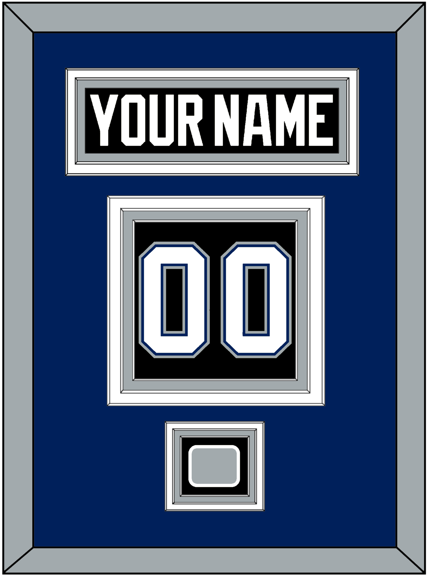 Tampa Bay Nameplate & Number (Back) With 2004 Stanley Cup Finals Patch - Road Black (2001-2007) - Premier Tier 2