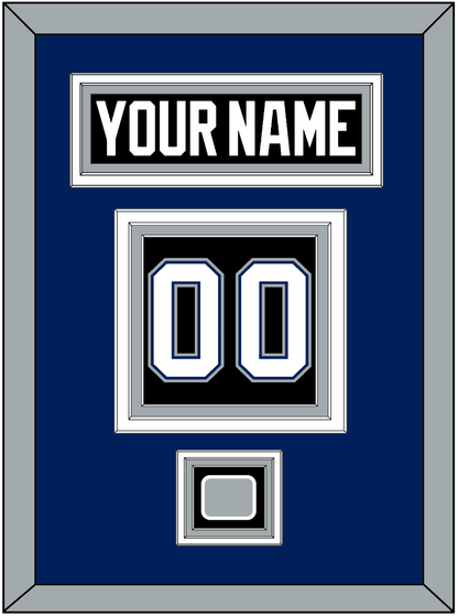 Tampa Bay Nameplate & Number (Back) With 2004 Stanley Cup Finals Patch - Road Black (2001-2007) - Premier Tier 2