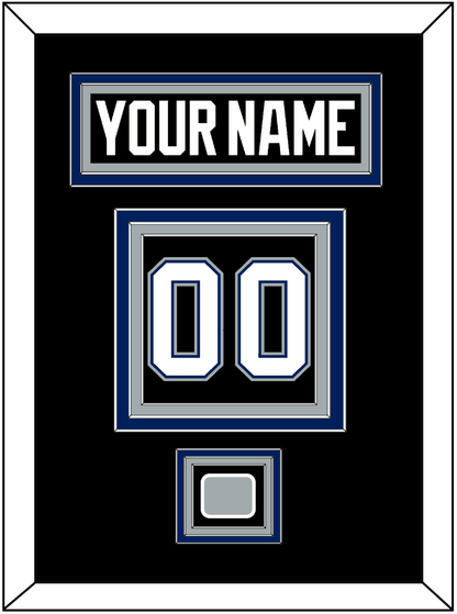 Tampa Bay Nameplate & Number (Back) With 2004 Stanley Cup Finals Patch - Road Black (2001-2007) - Premier Tier 3