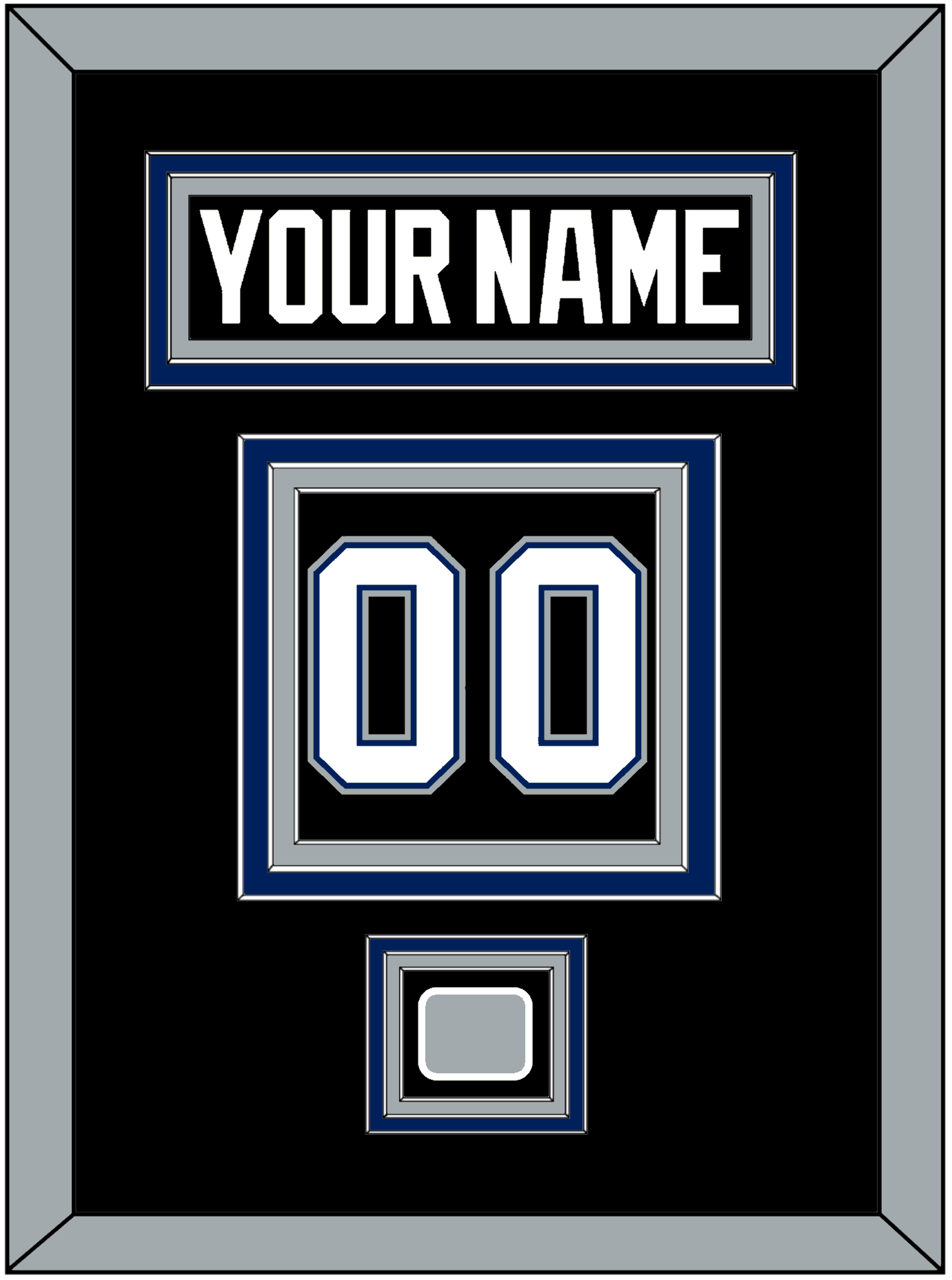 Tampa Bay Nameplate & Number (Back) With 2004 Stanley Cup Finals Patch - Road Black (2001-2007) - Premier Tier 3