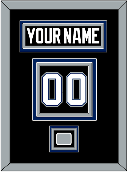 Tampa Bay Nameplate & Number (Back) With 2004 Stanley Cup Finals Patch - Road Black (2001-2007) - Premier Tier 3