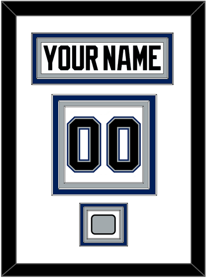 Tampa Bay Nameplate & Number (Back) With 2004 Stanley Cup Finals Patch - Home White (2001-2007) - Premier Tier 1
