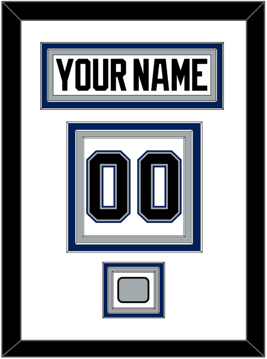 Tampa Bay Nameplate & Number (Back) With 2004 Stanley Cup Finals Patch - Home White (2001-2007) - Premier Tier 1