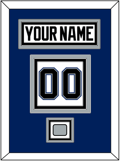 Tampa Bay Nameplate & Number (Back) With 2004 Stanley Cup Finals Patch - Home White (2001-2007) - Premier Tier 2