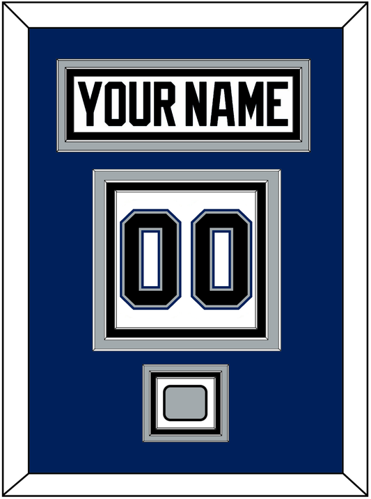 Tampa Bay Nameplate & Number (Back) With 2004 Stanley Cup Finals Patch - Home White (2001-2007) - Premier Tier 2