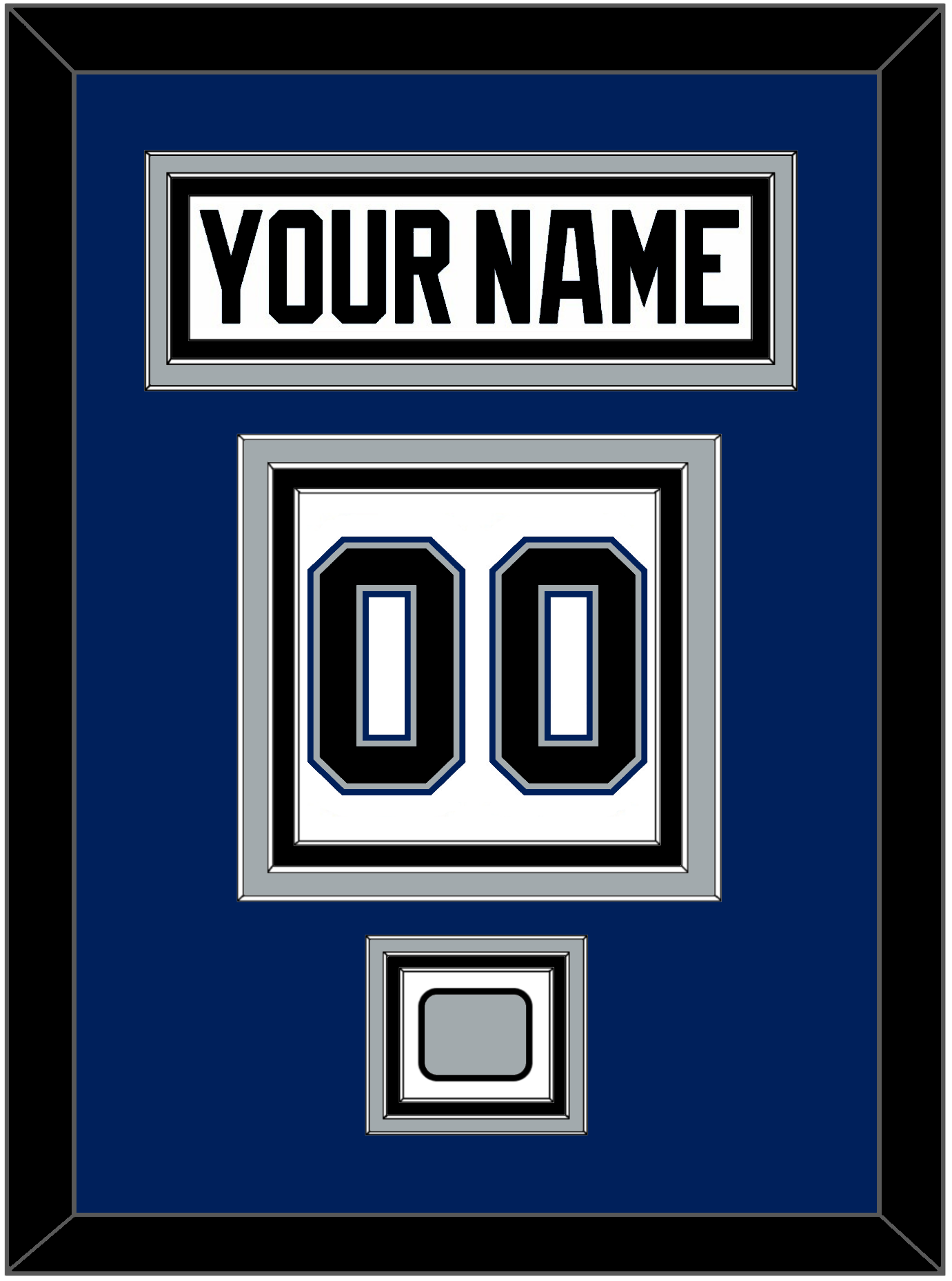 Tampa Bay Nameplate & Number (Back) With 2004 Stanley Cup Finals Patch - Home White (2001-2007) - Premier Tier 2