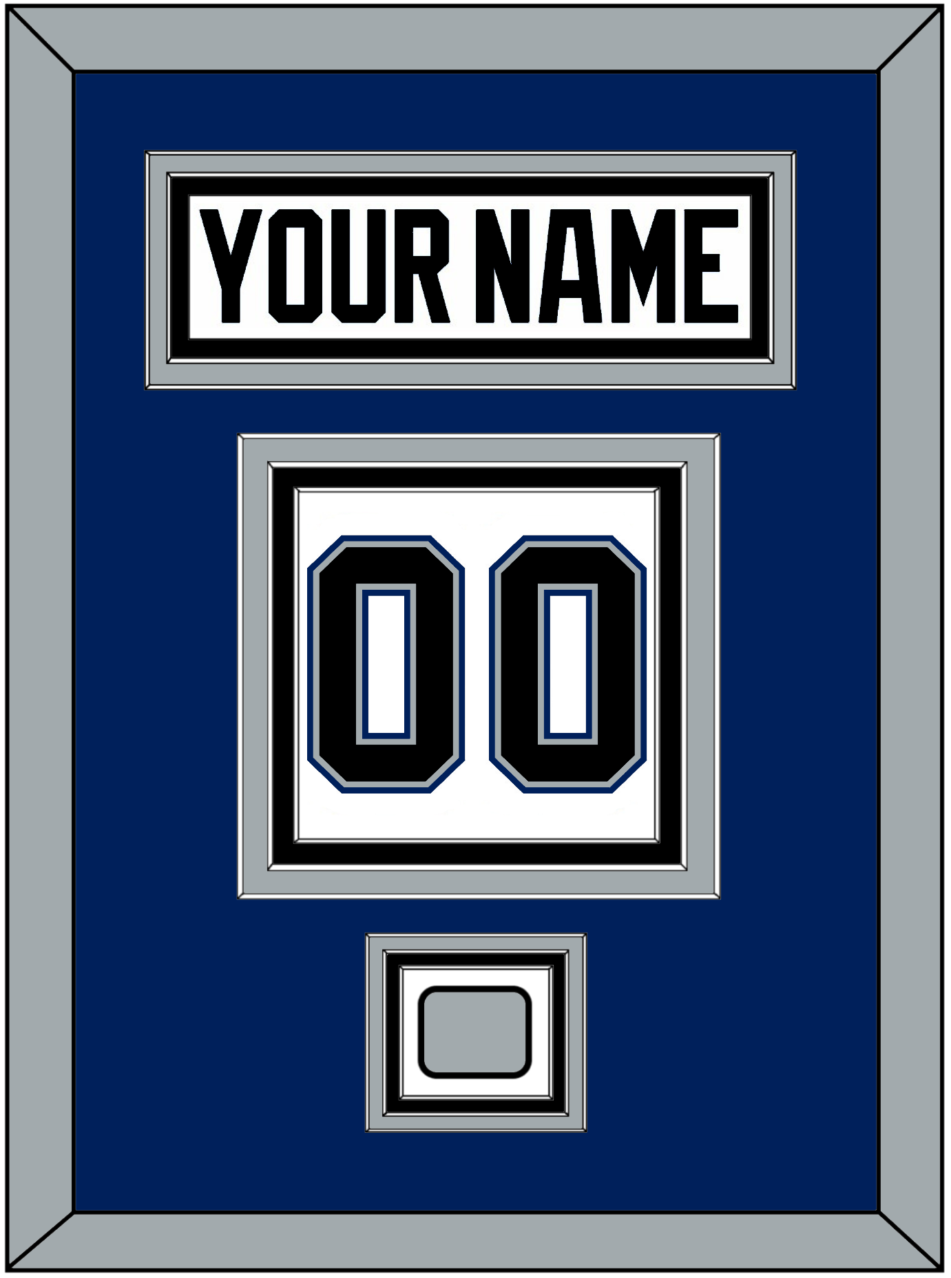 Tampa Bay Nameplate & Number (Back) With 2004 Stanley Cup Finals Patch - Home White (2001-2007) - Premier Tier 2