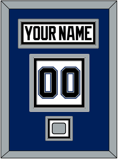 Tampa Bay Nameplate & Number (Back) With 2004 Stanley Cup Finals Patch - Home White (2001-2007) - Premier Tier 2