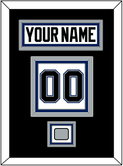 Tampa Bay Nameplate & Number (Back) With 2004 Stanley Cup Finals Patch - Home White (2001-2007) - Premier Tier 3