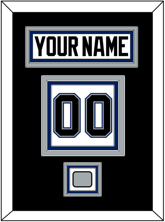 Tampa Bay Nameplate & Number (Back) With 2004 Stanley Cup Finals Patch - Home White (2001-2007) - Premier Tier 3
