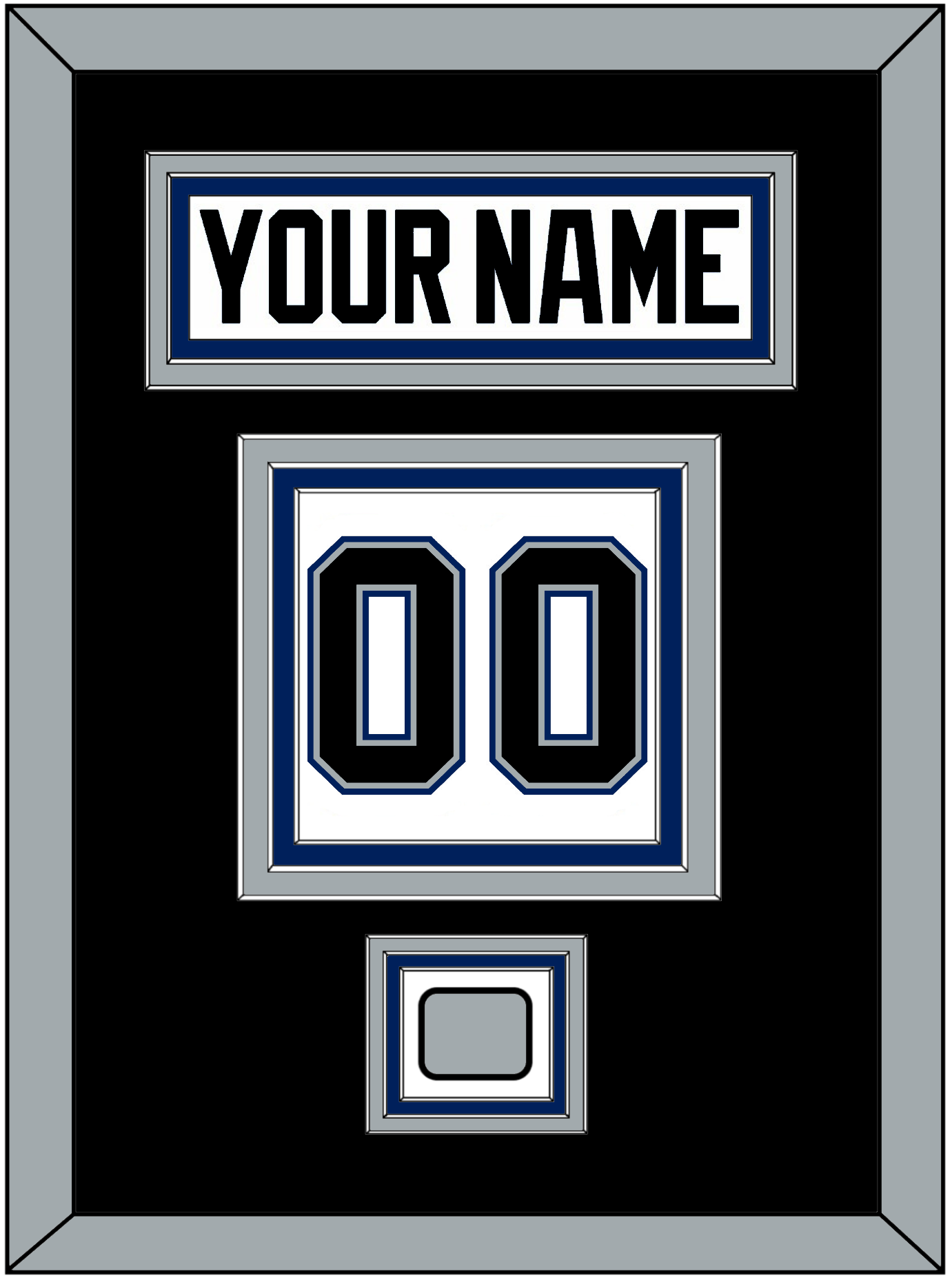 Tampa Bay Nameplate & Number (Back) With 2004 Stanley Cup Finals Patch - Home White (2001-2007) - Premier Tier 3