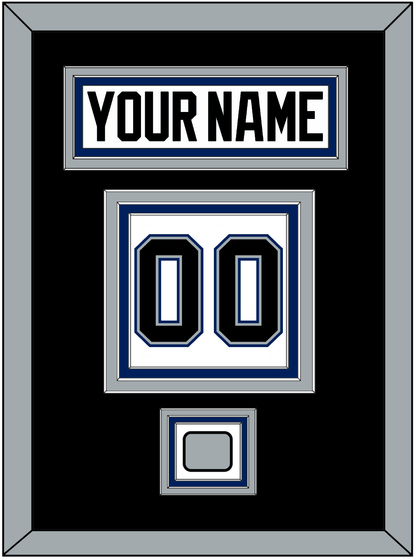 Tampa Bay Nameplate & Number (Back) With 2004 Stanley Cup Finals Patch - Home White (2001-2007) - Premier Tier 3