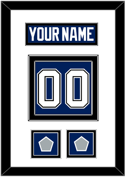 Tampa Bay Nameplate & Number (Back) With 2 Stanley Cup Finals Patches - Home Blue - Signature Tier 1