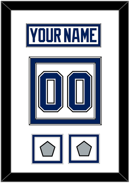 Tampa Bay Nameplate & Number (Back) With 2020 & 2021 Stanley Cup Champions Patches - Road White - Signature Tier 1