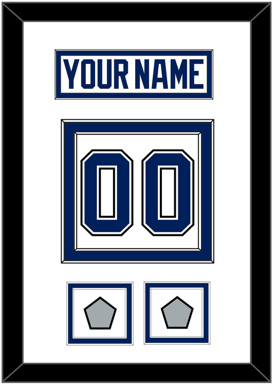 Tampa Bay Nameplate & Number (Back) With 2020 & 2021 Stanley Cup Finals Patches - Road White - Signature Tier 1