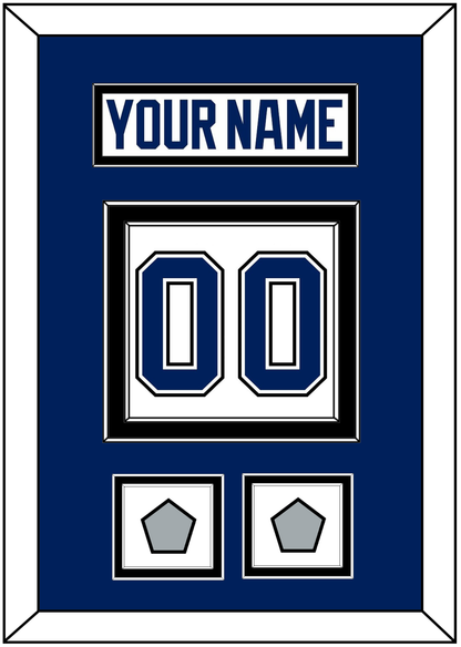 Tampa Bay Nameplate & Number (Back) With 2020 & 2021 Stanley Cup Finals Patches - Road White - Signature Tier 2