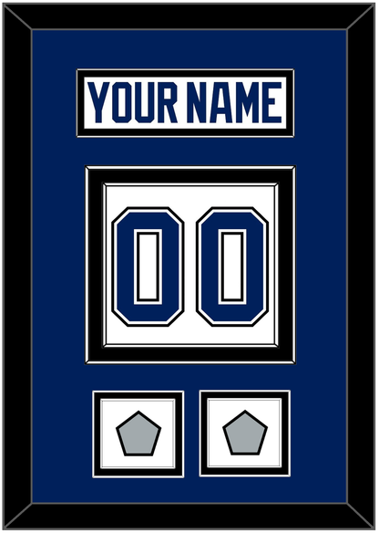 Tampa Bay Nameplate & Number (Back) With 2020 & 2021 Stanley Cup Finals Patches - Road White - Signature Tier 2