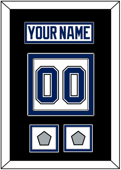 Tampa Bay Nameplate & Number (Back) With 2020 & 2021 Stanley Cup Finals Patches - Road White - Signature Tier 3