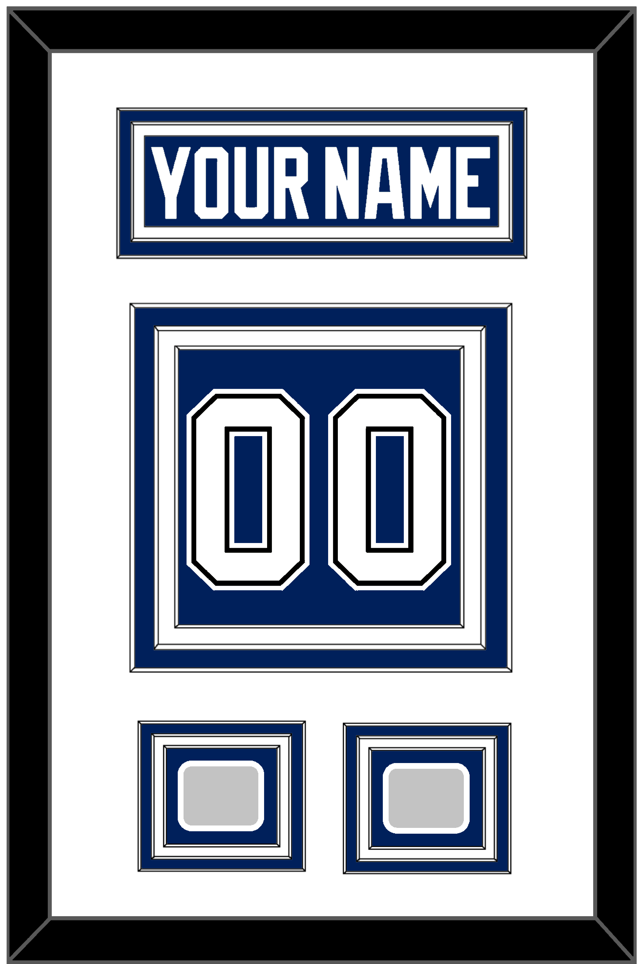 Tampa Bay Legacy Nameplate & Full-Size Number - Split