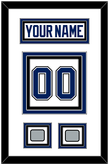 Tampa Bay Nameplate & Number (Back) With 2020 & 2021 Stanley Cup Finals Patches - Road White - Premier Tier 1