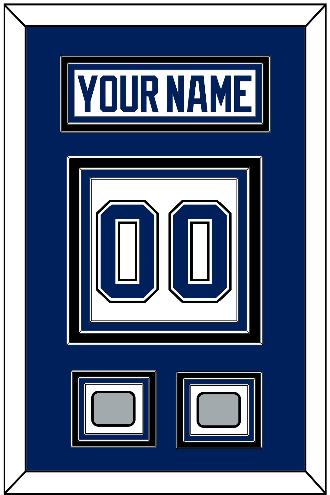 Tampa Bay Legacy Nameplate & Full-Size Number - Split