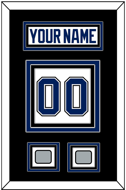 Tampa Bay Nameplate & Number (Back) With 2020 & 2021 Stanley Cup Finals Patches - Road White - Premier Tier 3