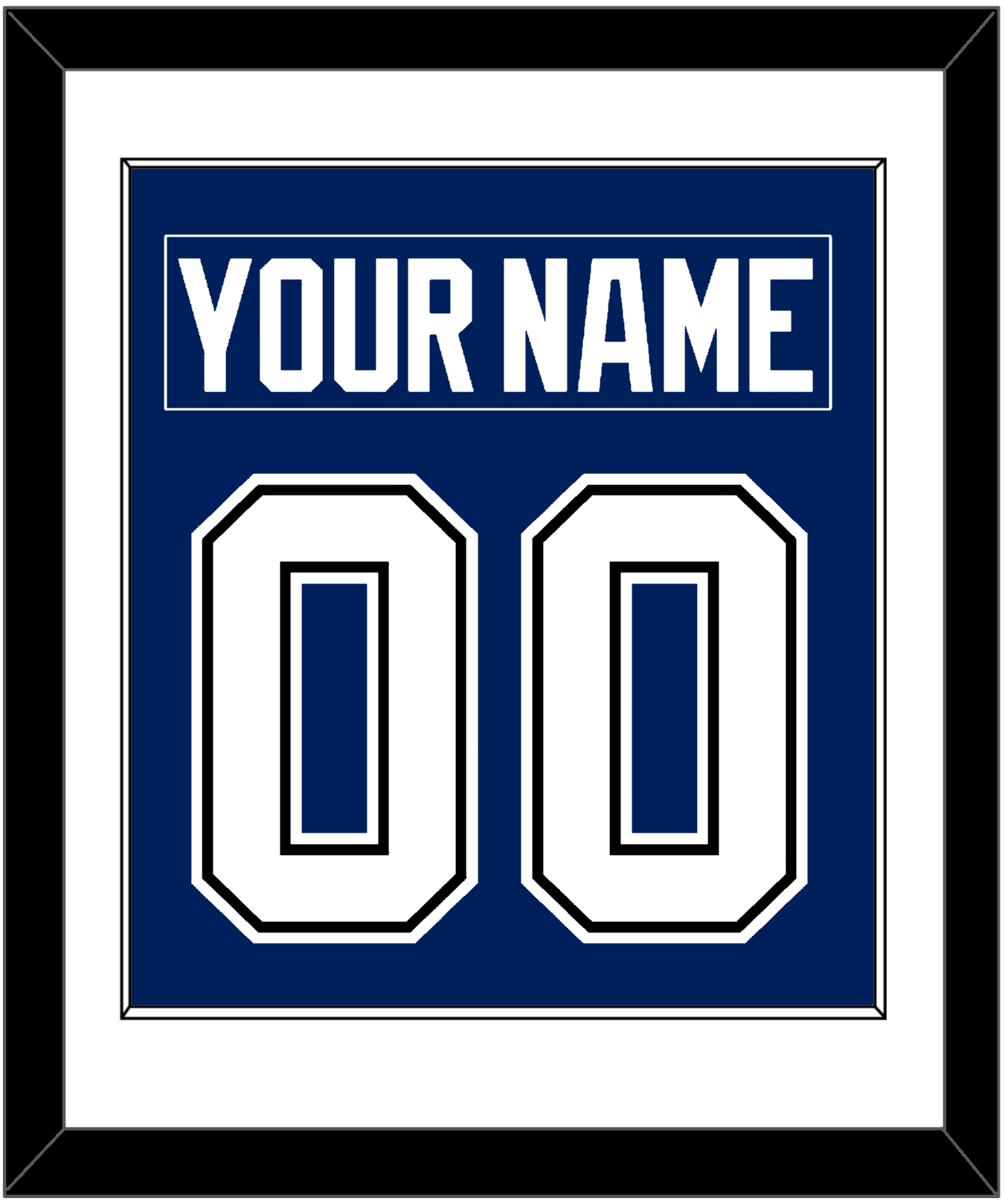 Tampa Bay Nameplate & Number (Back) Combined - Home Blue - Essential Tier 1