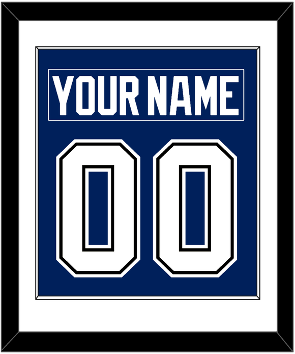 Tampa Bay Nameplate & Number (Back) Combined - Home Blue - Single Mat 1