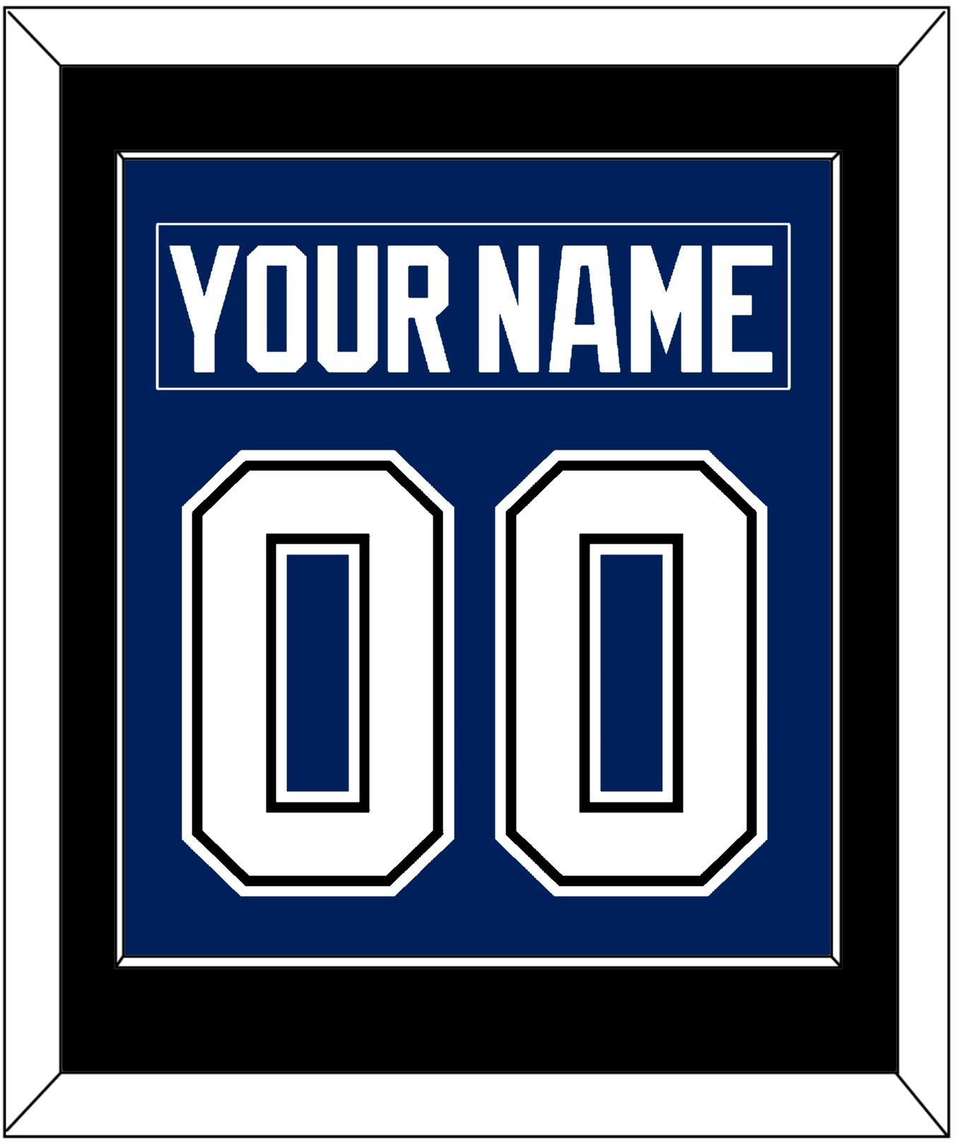 Tampa Bay Nameplate & Number (Back) Combined - Home Blue - Essential Tier 2