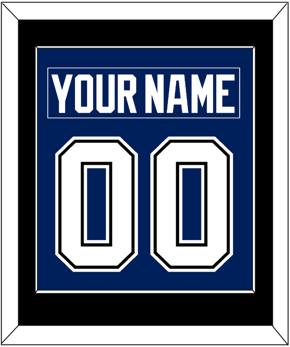 Tampa Bay Nameplate & Number (Back) Combined - Home Blue - Single Mat 2