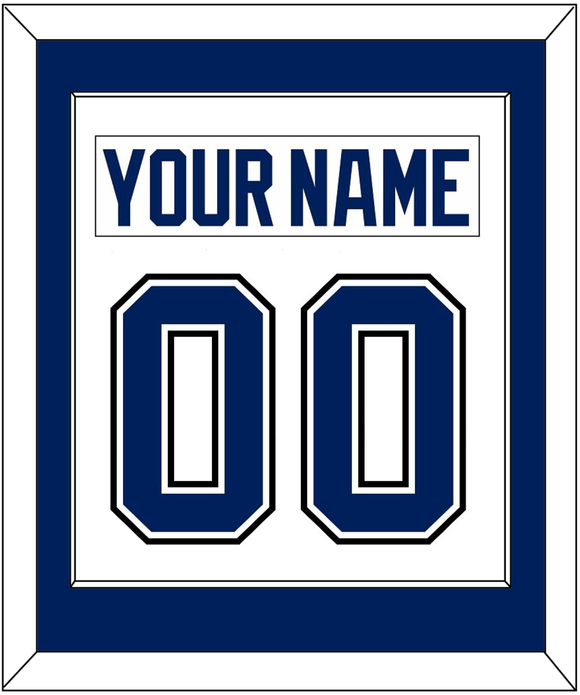 Tampa Bay Nameplate & Number (Back) Combined - Road White - Single Mat 1