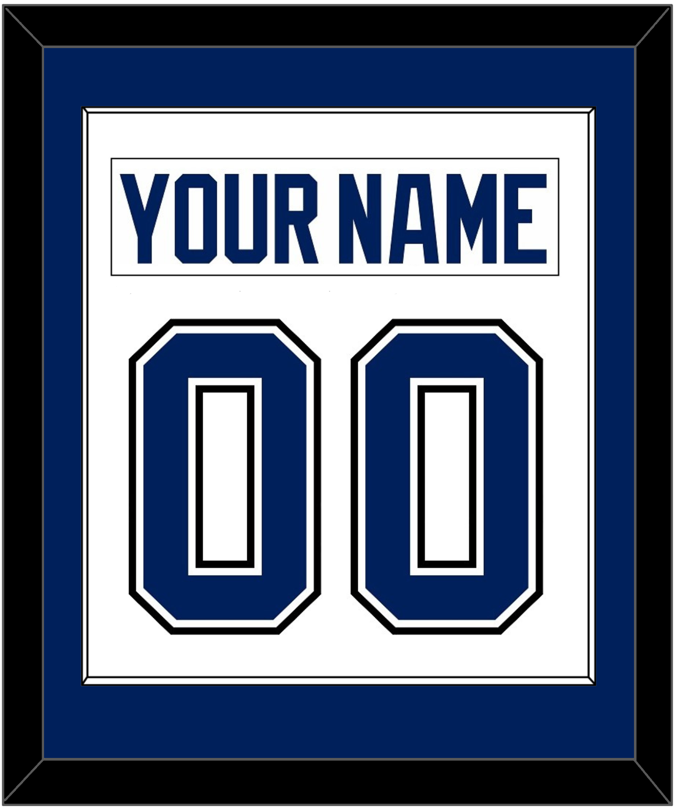 Tampa Bay Nameplate & Number (Back) Combined - Road White - Essential Tier 1