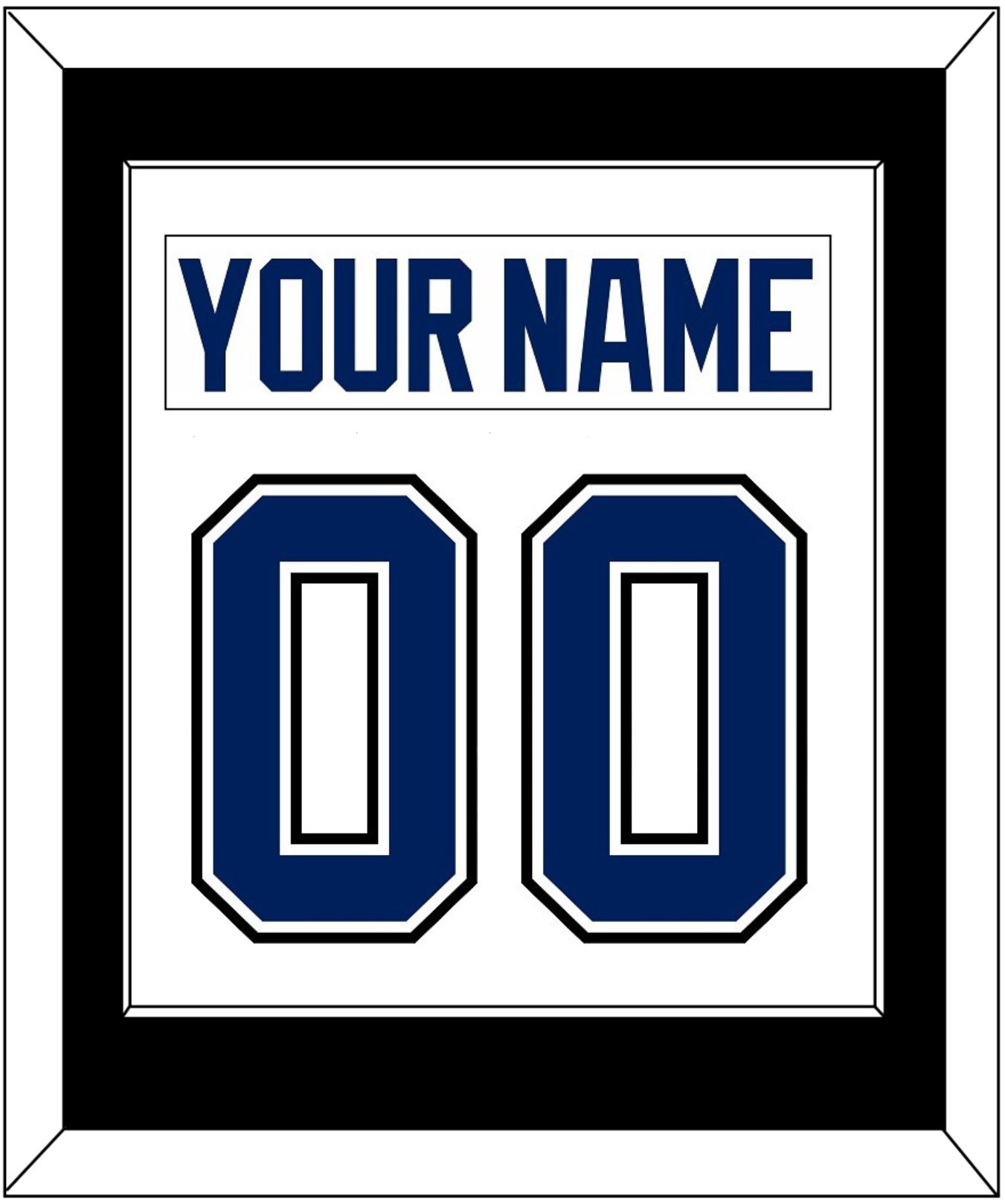Tampa Bay Nameplate & Number (Back) Combined - Road White - Essential Tier 2